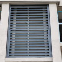Fenêtres à persiennes en aluminium de fabrication chinoise, persiennes de ventilation modernes pour appartements, revêtement en poudre, résistantes aux intempéries