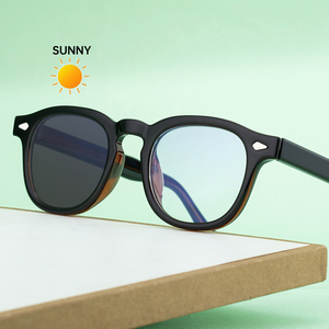 <span class=keywords><strong>Gafas</strong></span> de sol KAJILA retro de diseño personalizado con logotipo, <span class=keywords><strong>redondas</strong></span>, fotocromáticas, con protección UV400 contra la luz azul, para mujeres y hombres - Product Image 2