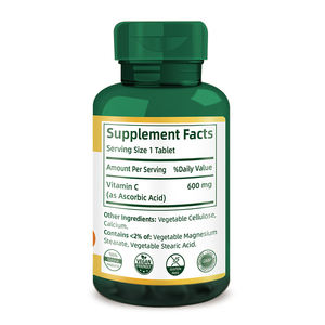 <span class=keywords><strong>Vitamin</strong></span> <span class=keywords><strong>C</strong></span> 600mg, suplemen dukungan imun, antioksidan kuat, 1 Pak, 100 <span class=keywords><strong>tablet</strong></span> - Product Image 3