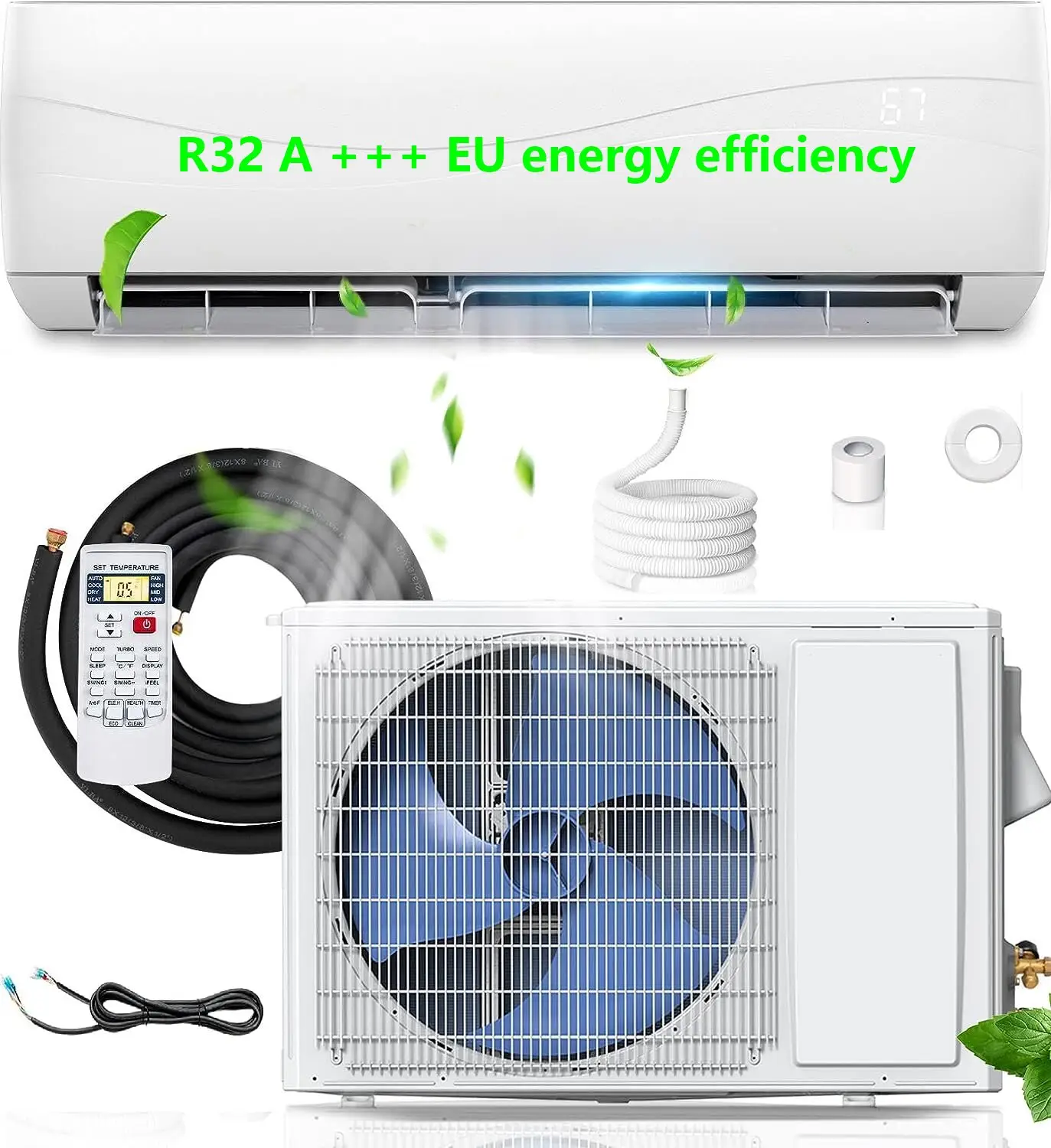 Wholesale 9000-24000BTU General Ductless AC Split Air Conditioners Cheap Price Wall Mounted Domestic Air Conditioner