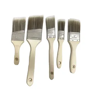 Set Of 5 Paint Brushes 5 Variety Angle Paint Brushes various painting demands Wood