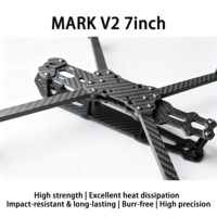 Châssis de drone FPV longue portée en fibre de carbone Mark V2 7 pouces, empattement 232 mm, bras 7 mm, 3K T300, kit de course durable et léger