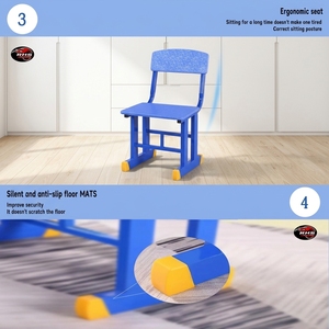 Bureau d'écriture pour <span class=keywords><strong>enfants</strong></span> à motif de dessin animé, bureau à domicile pour les élèves du primaire, ensemble de table et de chaise d'étude, vente chaude - Product Image 3