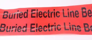 Ngầm phát hiện cảnh báo băng dây thép không gỉ Tracer đánh dấu PE nhôm lá mỏng chất liệu in CAUTION <span class=keywords><strong>Tape</strong></span> - Product Image 3