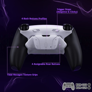Kit de Botones Traseros Reasignables RISE4 Plus MAX en Blanco y Negro con Acabado de Goma y Gatillos con Clic para el Control de PS5 - Product Image 3