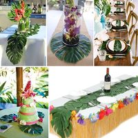 Daun Palem Buatan DaringFish Bahan Poliester Simulasi Tinggi 3 Ukuran Tropis Monstera Safari Thanksgiving