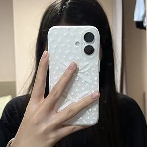 เคสรูปโบว์หัวใจสีชมพูน่ารักสำหรับ iPhone 17 16 15 14 13 12 PRO MAX 13 12MINI XR <span class=keywords><strong>7plus</strong></span> SE <span class=keywords><strong>2022</strong></span>เคสใสกันกระแทก - Product Image 6