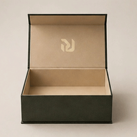 Boîte cadeau magnétique en kraft personnalisée CRD pour boulangerie, boîte en papier rigide écologique avec rabat magnétique pour l'emballage des biscuits