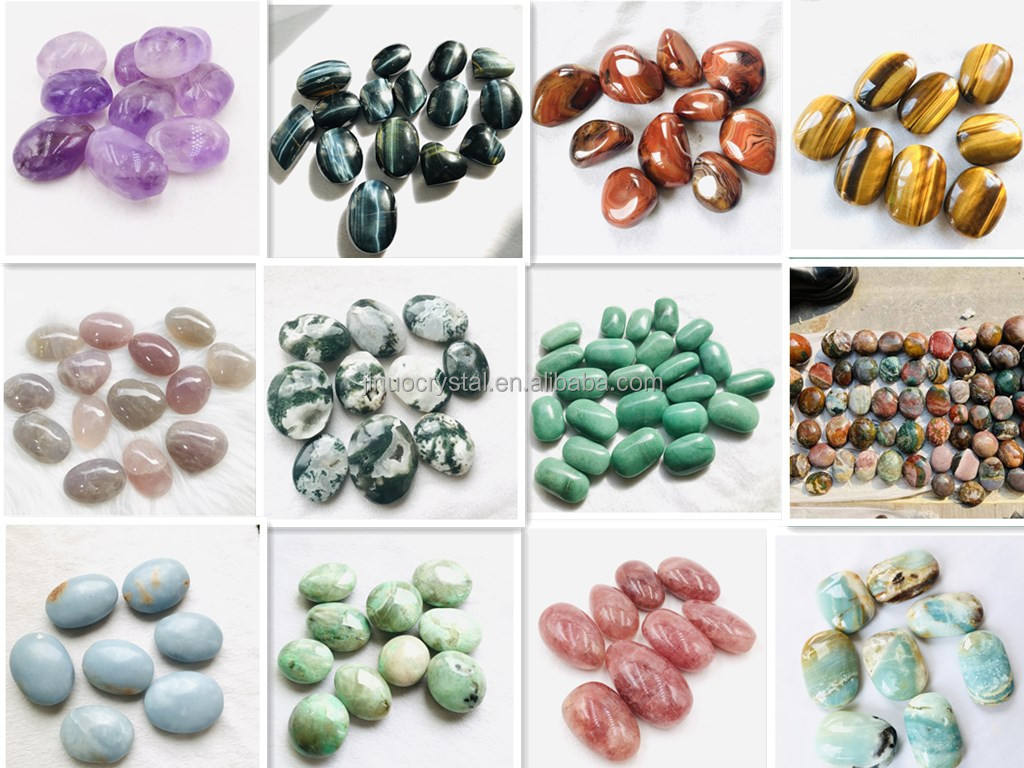 Green Moonstone  palm stone