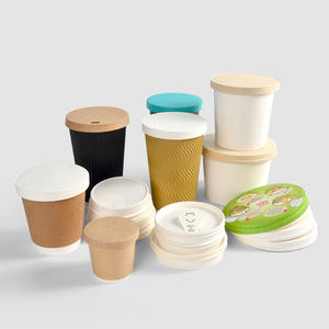 SenAng01 bicchiere di carta patinata PE per torta e coperchio per imballaggio tazza con stampa personalizzata - Product Image 3