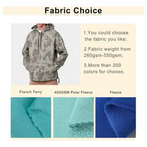 Sudadera con Capucha Personalizada OEM 100% Algodón, Forro Polar, Cortavientos, Transpirable, Lisa, Verde, Deportiva, Tallas Grandes, Corte Regular para Hombre - Product Image 2