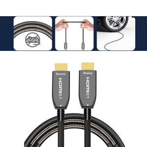MAXIMON 2,0 HD Video/Cable de audio 100% Cable de fibra óptica blindado de cobre PVC 4K 60HZ Compatible PS5/<span class=keywords><strong>Xbox</strong></span> <span class=keywords><strong>One</strong></span> X Altavoces Monitores - Product Image 5