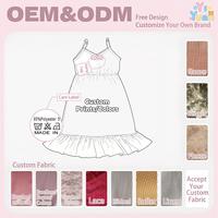 Robe midi lavande personnalisée à bretelles spaghetti pour filles, col en V, taille élastique, ourlet à volants, robe d'été, robe tourbillon pour enfants, collection boutique