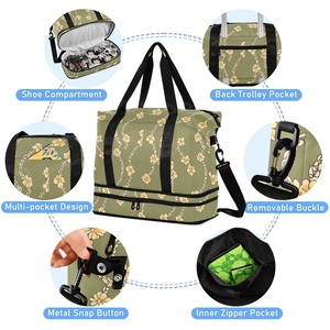 Sac de voyage en polyester imperméable grande capacité, design Hawaï, séparation sec/humide, pour la gym - Product Image 5