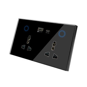 147*86 Reino Unido UE EE. UU. Smart Zigbee Tuya Universal doble toma de corriente con 2 USB tipo C PD para Alexa <span class=keywords><strong>Google</strong></span> Alice Smart Socket Remote - Product Image 1