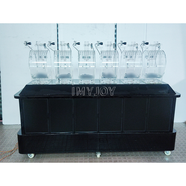 100balls Automatic Pure Black 6TV Lottery Online Draw Lucky Lotto-ball-software Game Quick Machines