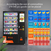 Afen 22-Inch Touchscreen Automatische Automaat Voor Verse Fruitsalade Voor Winkelcentra Lift Wijndispenser