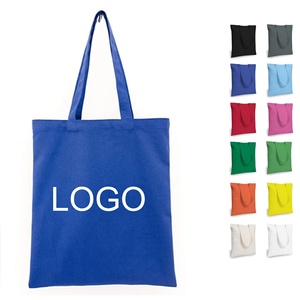 Customizable Natural Cotton Canvas Tote Reusable Shopping Bag Personalized Promotional Backpack for Advertising Corporate