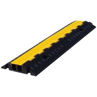 Rampas Plegables para Eventos al Aire Libre, Protector de Cables de Goma, Protector de Cables para Suelo, Rampa para Cables de 2 Canales