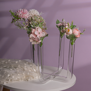 <span class=keywords><strong>Vase</strong></span> à fleurs en verre avec logo personnalisé <span class=keywords><strong>Vase</strong></span> en cristal de qualité supérieure au design unique - Product Image 5