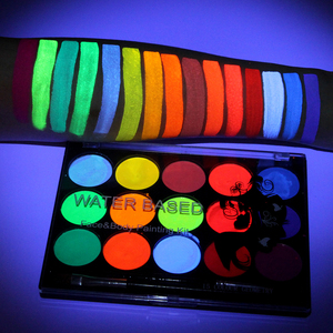 Peinture néon pour le visage et le corps, 15 couleurs, effet fluorescent sous lumière noire UV, pour <span class=keywords><strong>Halloween</strong></span>, soirées en club, <span class=keywords><strong>maquillage</strong></span> artistique pour <span class=keywords><strong>enfants</strong></span> - Product Image 4
