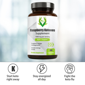 Suplemento de Cetonas de Frambuesa de Marca Propia GLP-1 Apoya el Control de Peso Aumenta los Niveles de Energía Metabolismo Saludable Antioxidantes - Product Image 4