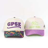 Nouvelles casquettes de baseball Y2K pour femmes, brodées en 3D, bicolores, de marque tendance, avec impression numérique personnalisée et visière en daim, pour le sport et l'extérieur