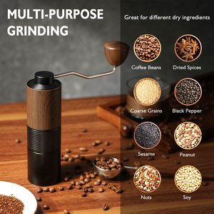 Molinillos <span class=keywords><strong>de</strong></span> Café Manuales Portátiles Mini <span class=keywords><strong>de</strong></span> Aluminio con Logotipo Personalizado, Ajustables, con Núcleo <span class=keywords><strong>de</strong></span> Acero Inoxidable y Muelas <span class=keywords><strong>de</strong></span> 6 Estrellas - Product Image 3