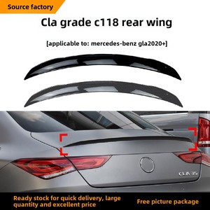 Aileron arrière CLA-Class C118 2020+ en ABS, simple niveau, modification externe, compatible CLA180 200 260 CLA200 ZST-082 Mercedes - Product Image 2
