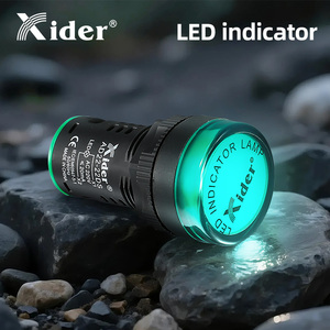 Xider AD22-22DS पायलट लाइट 22 मिमी रंग नेतृत्व पैनल हल्के प्लास्टिक सामग्री संकेतक हैंडपहियों के साथ - Product Image 2