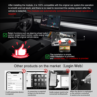 Modell 3 / Y Karten-Upgrade OEM Integriertes Upgrade Drahtloses Apple CarPlay und Android Auto System für Tesla Auto-Integrationskits