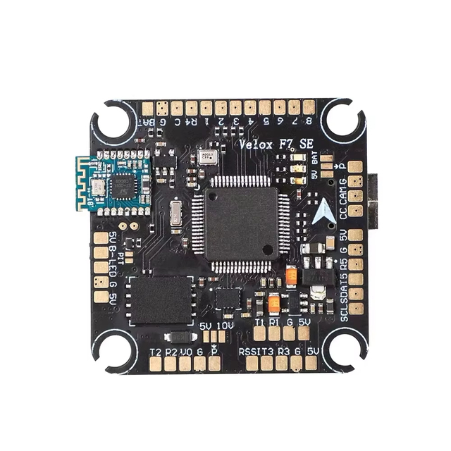 TMOTOR Velox F7 SE F722 Flight Controller with Integrated V50A SE 4-in-1 ESC Plastic for 6S Battery FPV Freestyle Drones