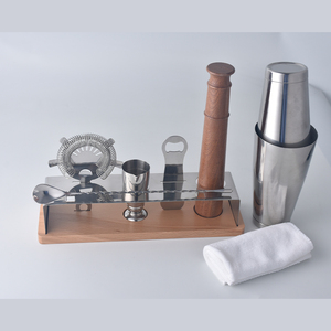 OUYADA Shaker à martini <span class=keywords><strong>barman</strong></span> de haute qualité 11 pièces ensemble de shaker à cocktail Boston ensembles d'outils de bar professionnels accessoires de bar - Product Image 6