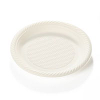 Assiettes jetables biodégradables en amidon de maïs - Modèle LHP01~05 - Vente directe d'usine pour sushis, repas légers, salades, barbecues