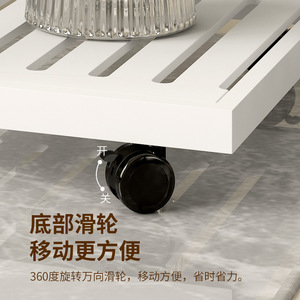 Estante moderno minimalista de varios niveles para flores con almacenamiento para balcón y sala de estar, tipo escalera. - Product Image 3