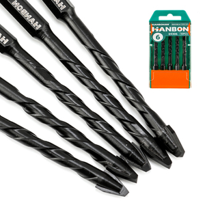 8/10/12mm Glass <b>Drill</b> <b>Bit</b> Ceramic Concrete Hole Opener Brick Hard Triangle Tool Kit 69306 <b>Drill</b> <b>Bit</b> 69306 693 - Product Image 1