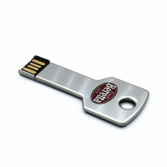 Custom Laser Engraving Logo Metal Mini USB 3.0 Flash Drive 8GB with Keychain