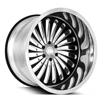 Rines Forjados Personalizados de 20, 22, 24, 26, 28 y 30 Pulgadas, 6x139.7, 8x170, 8x180, Diseño Cóncavo, Pulidos, de Aleación de Aluminio, para F150 y F350