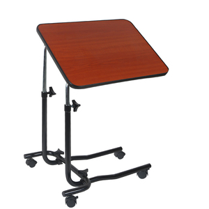 <span class=keywords><strong>Tavolo</strong></span> da Pranzo Regolabile in Altezza Eminent Steel con Ruote, Tavolino Ospedaliero da Comodino, Design Moderno e Semplice - Product Image 4
