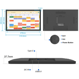 ปฏิทินดิจิตอลติดผนังขนาด 21.5 นิ้ว ป้องกันแสงสะท้อน สีดำ AG ระบบ Android 14 นาฬิกาอัจฉริยะอิเล็กทรอนิกส์รายสัปดาห์สำหรับเด็ก กรอบรูป DC2523 ระบบสัมผัส S - Product Image 4