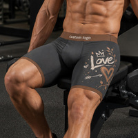 Sous-vêtements pour hommes à sublimation graffiti sous marque privée : Slips et boxers respirants, doux, à séchage rapide, anti-frottement, assortis