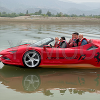 Voiture de sport de style Ferrari 2026, 170 °   Jet-car aquatique pour le tourisme et les activités de loisirs aquatiques parent-enfant en extérieur