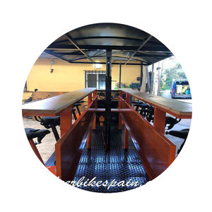 Bicicleta Eléctrica de Cuatro Ruedas para Paseos y Diversión, Carrito de Cerveza y Aperitivos con Pedales, Scooter, Bicicleta - Product Image 1