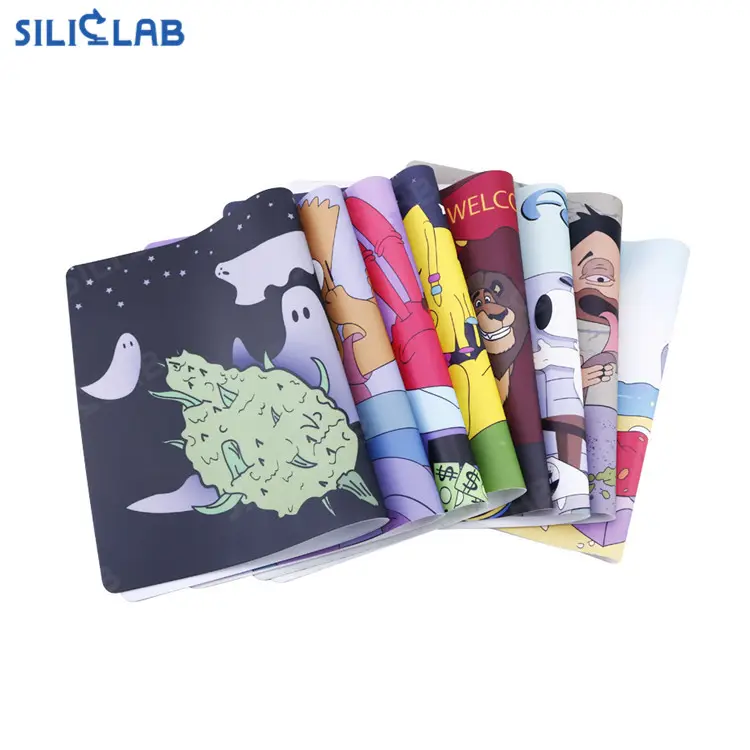 Tapete de silicone resistente ao calor para fumantes, uso com impressão personalizada