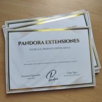 Papel de Seguridad para Certificados con Impresión Metálica Personalizada y Estampado en Caliente con Lámina Dorada