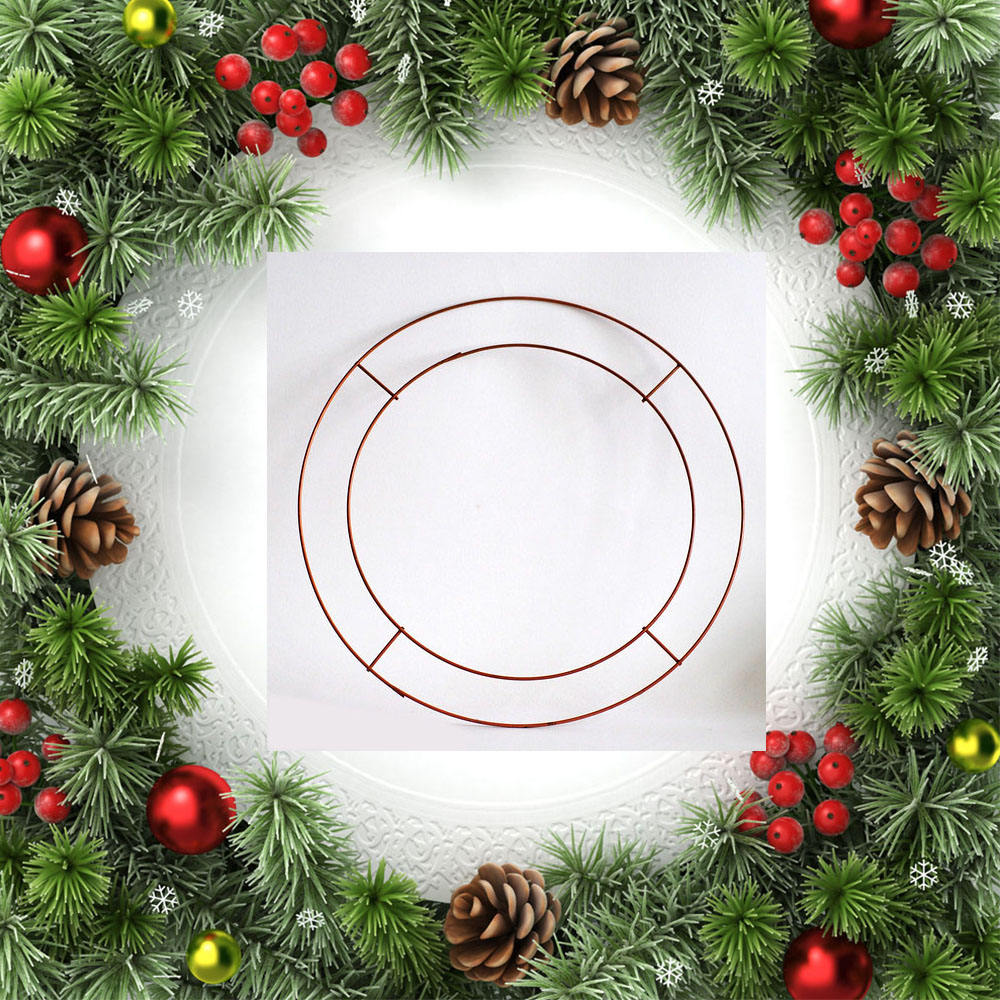 Christmas Decor Round Metal Wreath Ring 12 Inch Wreath Frame 14