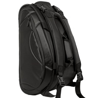 Sac à dos pour raquettes de tennis et de pickleball en PU, sac de raquette multi-compartiments avec compartiment pour chaussures, sac de sport léger pour les voyages