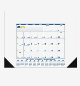 Calendriers de bureau multicolores personnalisés 2027, blanc et bleu, avec logo promotionnel, cadeau <span class=keywords><strong>en</strong></span> gros, articles de bureau professionnels de qualité supérieure - Product Image 3