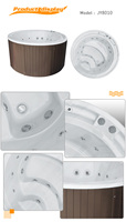Rond Design Moderne Autonome Extérieur Hydrothérapie Massage SPA Bain À Remous Acrylique Whirlpool Baignoire De Massage