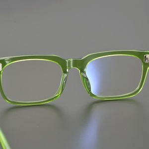 Plat rectangulaire à la mode vert écaille <span class=keywords><strong>de</strong></span> tortue jeune acétate coloré mode coréenne lunettes <span class=keywords><strong>de</strong></span> Prescription cadre lentille <span class=keywords><strong>de</strong></span> lunettes - Product Image 4